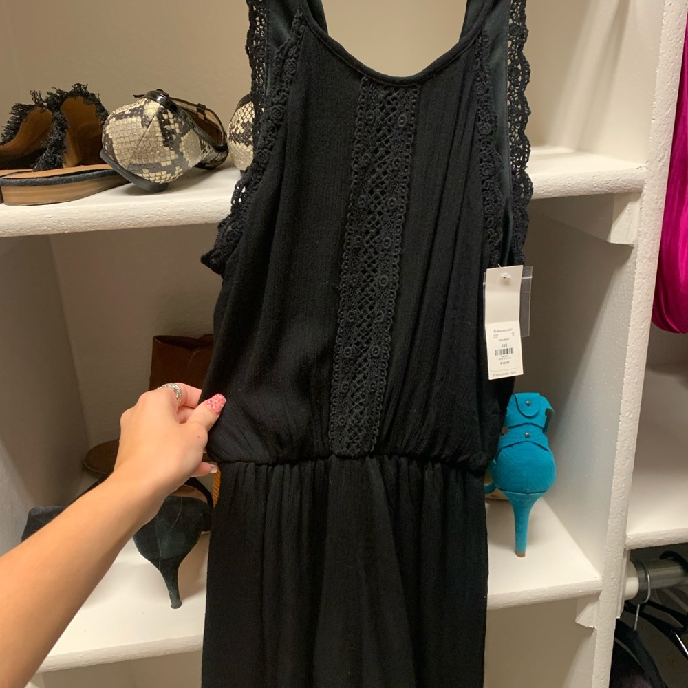 Black XXS Francescas Romper NWT